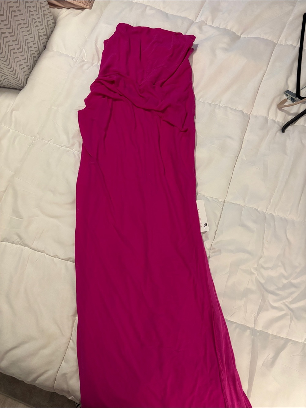 Strapless Fuchsia Maxi Dress — Women